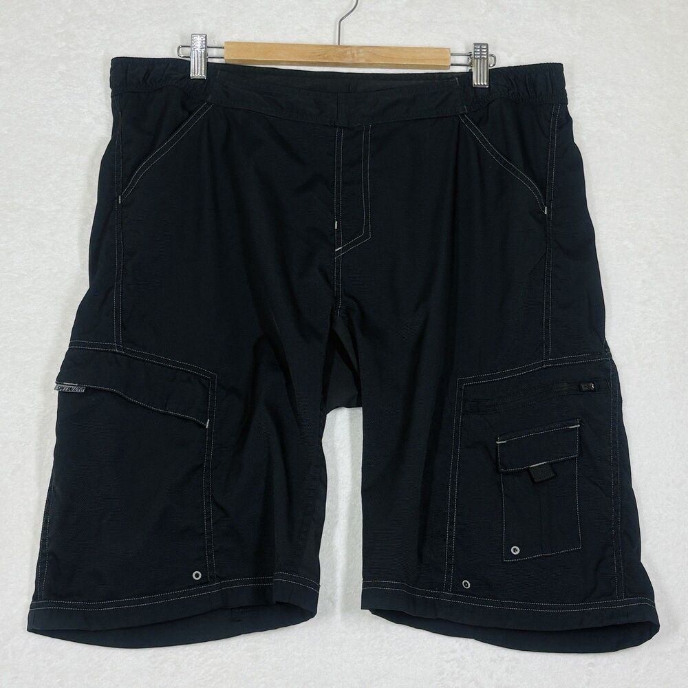 Specialized Mountain Bike Shorts Mens L Black Nylon Cargo Relaxed Fit Downhill